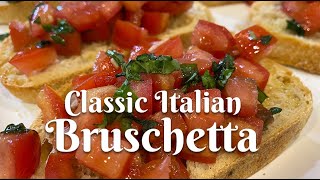 CLASSIC ITALIAN BRUSCHETTA Authentic recipe from Florence Italy [upl. by Thorlay]