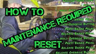 Can Am Maintenance Required How To Reset [upl. by Aitra]