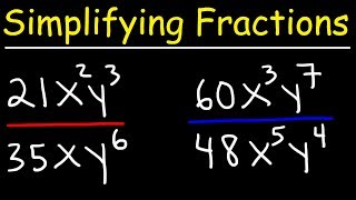 Simplifying Algebraic Fractions [upl. by Normac]