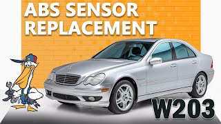 MercedesBenz W203 CClass ABS Sensor Replacement [upl. by Mauro]