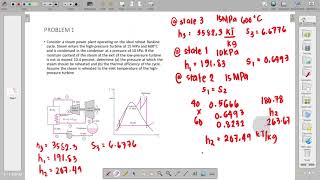 Thermodynamics  IDEAL REHEAT RANKINE CYCLE [upl. by Ylagam887]