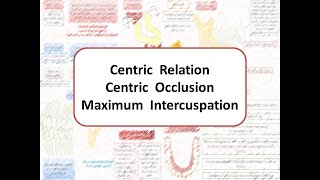 Concepts of Occlusion Centric Relation Centric Occlusion Maximum Intercuspation [upl. by Barret]