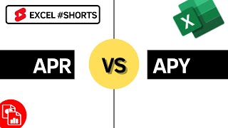 Calculate APR vs APY  Excel Shorts [upl. by Peace728]