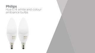 Philips Hue White amp Colour ambiance Wireless Bulb E14 Twin  Product Overview  Currys PC World [upl. by Nord412]