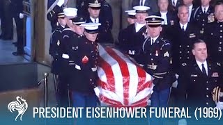 President Eisenhower State Funeral in Washington DC 1969  British Pathé [upl. by Docilla]