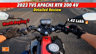 Tvs Apache RTR 200 4V Detailed Ride Review  SR Motoworld [upl. by Anesuza815]