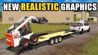 NEW GRAPHICS FOR FS17 amp NEW BOBCAT SKIDLOADER DELIVERY  EP 14  FARMING SIMULATOR 2017 [upl. by Norvin980]