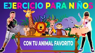 14 Ejercicios FACILES para NIÑOS 😱🏋 Easy Kids Workout 😎 Animal Fitness [upl. by Vaas535]