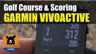 Garmin Vivoactive  How To Use Golf Activity [upl. by Aicnom]