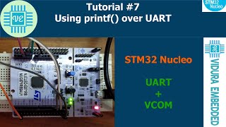 printf over the UART using STM32 [upl. by Olive985]