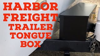 Harbor Freight Trailer Tongue Box Install [upl. by Spoor344]