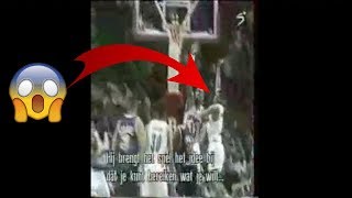 Muggsy Bogues BLOCKS Patrick Ewing RARE FOOTAGE [upl. by Alysia]