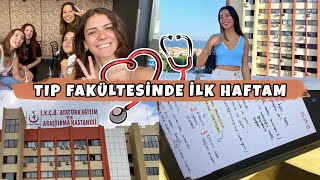 TIP FAKÜLTESİNDE İLK HAFTA VLOG  HASTANEYE GEÇTİK [upl. by Urion867]