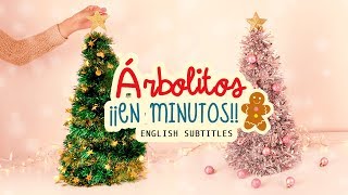 DIY ÁRBOLITOS DE NAVIDAD ¡¡EN MINUTOS miniDIY NavideñoChristmasTime  COOKIES IN THE SKY [upl. by Recneps]