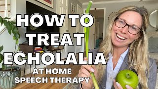 HOW TO TREAT ECHOLALIA At Home Speech Therapy for Kids with Echolalia Help a child stop repeating [upl. by Nada355]