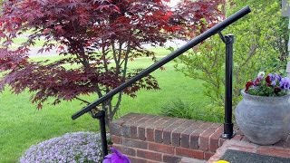 How to Install an Outdoor Handrail On Your Front Porch [upl. by Einehpets]