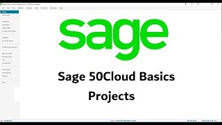 Sage 50Cloud  Projects basics [upl. by Etty]