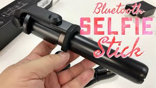 Selfie Stick with Detachable Bluetooth Remote and Tripod Review [upl. by Einallem]