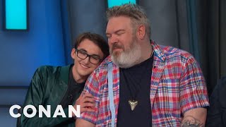 Kristian Nairn Hodor Would Forgive Bran Stark  CONAN on TBS [upl. by Anikas]