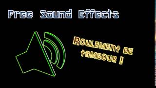 Drum Roll  Roulement de Tambour  Free Sound Effects [upl. by Ahseekat]