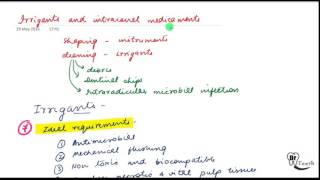 Endodontics lecture Irrigants and intracanal medicaments [upl. by Acinhoj257]