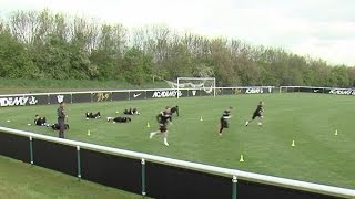 How to improve endurance and core strength  Soccer training drill  Nike Academy [upl. by Assenay]