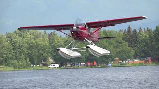 Alaska Seaplanes Taking off Landing amp Flying [upl. by Botzow]