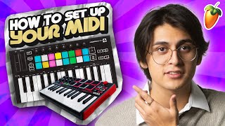 How To Set Up MIDI on FL Studio 20 2023 [upl. by Assirram294]