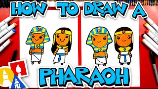 How To Draw An Ancient Egyptian King And Queen Pharaoh [upl. by Anrim92]