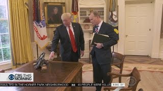 President Trump Shares The Secret Behind the Red Button In the Oval Office [upl. by Aneer]