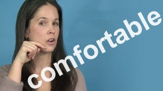 How to Pronounce COMFORTABLE  AMERICAN ENGLISH PRONUNCIATION [upl. by Nogam]