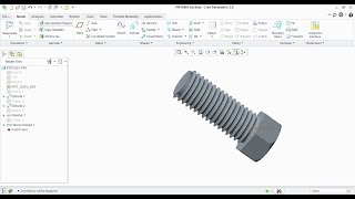 How to create Bolt in Creo [upl. by Dragoon397]