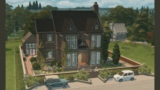 Hawthorne Hall  English Manor House  The Sims 4 Stop Motion Build [upl. by Ahsiret]