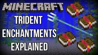 Minecraft 113  ALL Trident Enchantments EXPLAINED Update Aquatic [upl. by Novoj94]