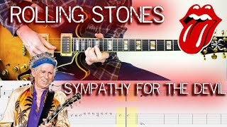 Sympathy for the devil  The Rolling Stones  Guitar Tab  Lesson  Tutorial amp Score 🎸 [upl. by Wesley85]