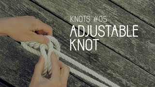 Knots Tutorial 05 Adjustable Knot [upl. by Azile]