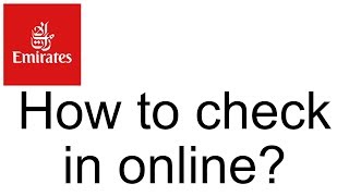 Emirates Airlines How to check in online  Travel FAQ amp Help [upl. by Kristie680]