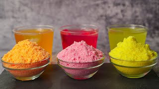 Homemade Drinking Powder  3 Flavor Instant Tang Recipe  Yummy [upl. by Uel]