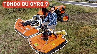 TONDObroyeur ou GYRObroyeur pour un Micro tracteur [upl. by Goldsworthy]