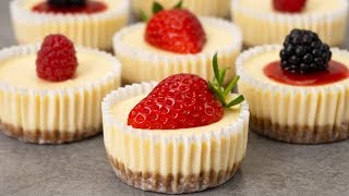 Easy Mini Cheesecakes Recipe [upl. by Tait]