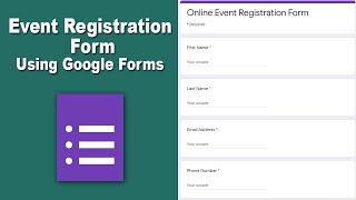 How to Create Online Event Registration Form Using Google Forms [upl. by Pheni]