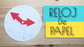 COMO HACER UN RELOJ DE PAPEL [upl. by Sam641]