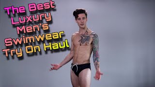 OSMARI  Luxury Mens Swimsuit Try On Haul with Josh Z [upl. by Milissent]