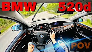 Bmw 520d E60 177 HP  2009   POV Drive [upl. by Gerek]