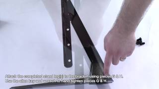 How to TV Stand  Build for Universal Table Top TV StandBase for 37quot  70quot FlatScreen TVs [upl. by Akirdnas]