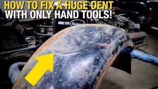 How to Fix a HUGE DENT with Only Hand Tools Eastwood [upl. by Ehcrop]