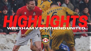 HIGHLIGHTS  Wrexham v Southend United [upl. by Biddie788]