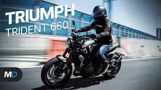 2021 Triumph Trident 660 Review  Beyond the Ride [upl. by Suivatco857]