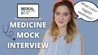 MEDICINE MOCK INTERVIEW  Answering common questions [upl. by Ddal]