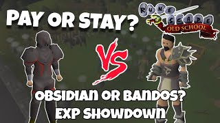 Pay or Stay 23  Obsidian Armor vs Bandos Setup  OSRS NMZ [upl. by Marla]